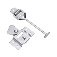 トラスコ中山 TRUSCO 車体ドア留金具 横型ステンレス製 137mm 1組(袋)1個 FC915FC-2848082