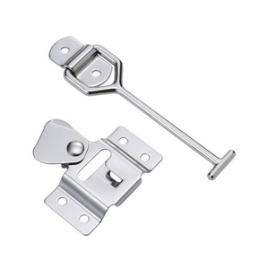 トラスコ中山 TRUSCO 車体ドア留金具 横型ステンレス製 137mm 1組(袋)1個 FC915FC-2848082-イメージ1