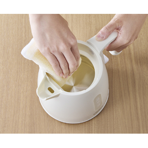 ラドンナ 給湯ロック付き電気ケトル(0．8L) TOFFY PANNA WHITE K-HKT1-PAW-イメージ2