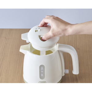 ラドンナ 給湯ロック付き電気ケトル(0．8L) TOFFY PANNA WHITE K-HKT1-PAW-イメージ3