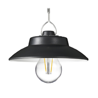 ヤザワ LED吊り下げライト電球色ソｰラｰ付 ブラック LA4S1804SPBK