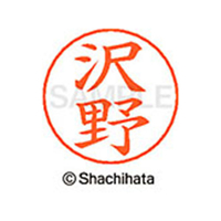 シヤチハタ ネームペン用ネーム シルバー 既製 沢野 FC47006-X-GPS-1235