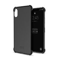 Design Skin iPhone XS/X用ケース CORNER CASE マットブラック DSK14677I58