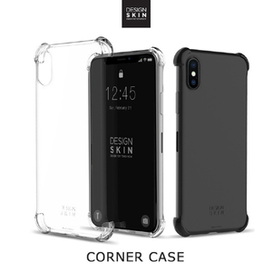 Design Skin iPhone XS/X用ケース CORNER CASE マットブラック DSK14677I58-イメージ2