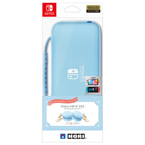 HORI スリムハードポーチ プラス for Nintendo Switch ソルティブルー NSW825-イメージ2