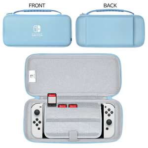 HORI スリムハードポーチ プラス for Nintendo Switch ソルティブルー NSW825-イメージ3