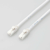 エレコム Cat6A LANケーブル 5m （ヨリ線 ツメ折れ防止モデル） LD-GPATWHRSシリーズ ホワイト LD-GPAT/WH5/RS