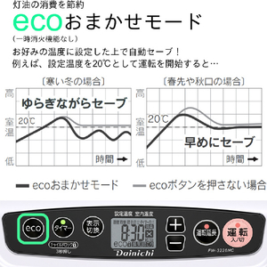 ダイニチ 3.2kW 5.0Lタンク 石油ファンヒーター ダイニチブルーヒーター ムーンホワイト FW-3226NC-W-イメージ5