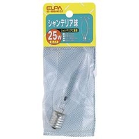 エルパ 25W シャンデリア球 クリア G-65H(C)