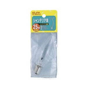エルパ 25W シャンデリア球 クリア G-65H(C) エルパ 25W シャンデリア球 クリア G-65H(C)