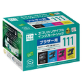 エコリカ ブラザー用リサイクルインクカートリッジLC111-4PK F218785-ECI-BR111-4P