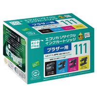 エコリカ ブラザー用リサイクルインクカートリッジLC111-4PK F218785-ECI-BR111-4P