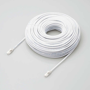 エレコム Cat6A LANケーブル 50m （ヨリ線 ツメ折れ防止モデル） LD-GPATWHRSシリーズ ホワイト LD-GPAT/WH50/RS-イメージ2