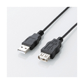 エレコム USB2．0延長ケーブル(1．5m) ブラック U2C-JE15BK