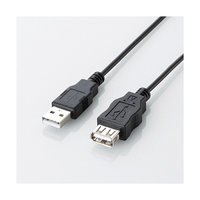 エレコム USB2．0延長ケーブル(1．5m) ブラック U2CJE15BK