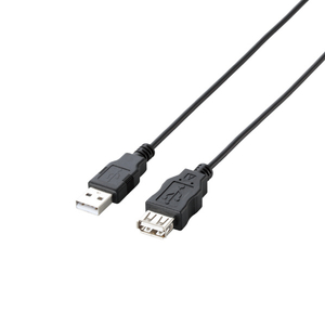 エレコム USB2．0延長ケーブル(1．5m) ブラック U2C-JE15BK-イメージ2