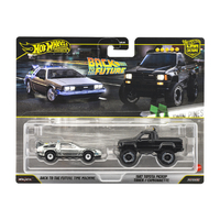マテル JHW48 ホットウィール プレミアム2パック バック・トゥ・ザ・フューチャー タイムマシン / 1987 トヨタ ピックアップ トラック HW2PBTTFﾀｲﾑﾏｼﾝ87ﾄﾖﾀPUﾄﾗﾂｸ