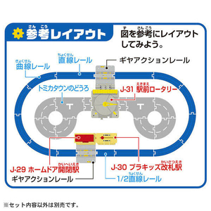タカラトミー プラレール J-29 アクションタウン ホームドア開閉駅 Pﾚ-ﾙJ29ｱｸｼﾖﾝﾀｳﾝﾎ-ﾑﾄﾞｱｶｲﾍｲ-イメージ7