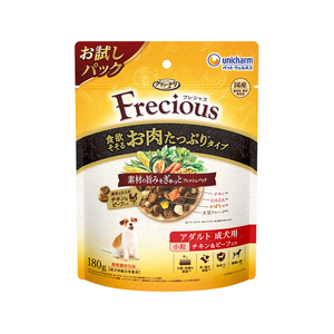 ユニ・チャーム グラン・デリ Frecious アダルト成犬用 食欲そそるお肉たっぷりタイプ チキン&ビーフ入り 180g FCJ096J-イメージ1