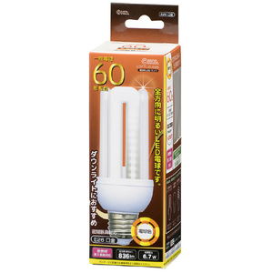 オーム電機 LED電球 E26口金 全光束836lm(6．7W D形) 電球色相当 LDF7L-G-E26-イメージ1