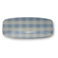 橋本達之助工芸 優しい風合い　チェック柄おしぼりトレー　ブルー ブルー ﾊｼﾐﾙｷ-ﾁｴﾂｸｵｼﾎﾞﾘｲﾚB