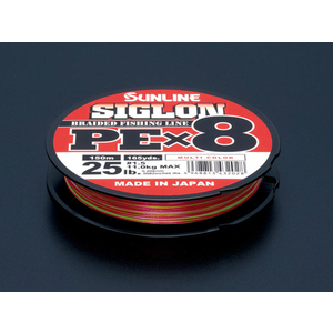 サンライン SIGLON PE X8 マルチカラー 150m #0.8／12lb FCP8195-イメージ1