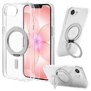 ラスタバナナ iPhone17e/16e用 ZEROSAFE CIRCLE ＺＥＲＯＳＡＦＥ クリア＊シルバー 9695IP6EZSCLSV-イメージ1