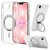 ラスタバナナ iPhone17e/16e用 ZEROSAFE CIRCLE ＺＥＲＯＳＡＦＥ クリア＊シルバー 9695IP6EZSCLSV-イメージ1