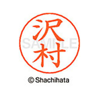シヤチハタ ネームペン用ネーム シルバー 既製 沢村 FC47008-X-GPS-1237