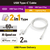 エレコム 2in1ケーブル(USB Type-C - USB Type-C/Lightning変換/MFi認証)(2．0m) ホワイト MPA-CCLAD20WH-イメージ3