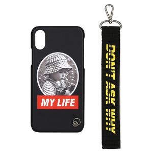 Design Skin iPhone XS/X用ケース HAND STRAP CASE MY LIFE/Don’t Ask Why DSK14679I58-イメージ1