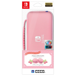 HORI スリムハードポーチ プラス for Nintendo Switch ストロベリーピンク NSW827-イメージ2