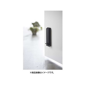 山崎実業 smart マグネット折り畳みドアストッパー ブラック FCE946R-2487-イメージ4