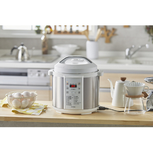 アイリスオーヤマ 電気圧力鍋 ホワイト PCEMA6W-イメージ6