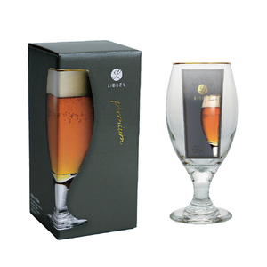藤栄 ティアドロップビア金巻(436ml) LIBBEY TEARDROP BEER LB501ﾃｲｱﾄﾞﾛﾂﾌﾟﾋﾞｱｷﾝﾏｷ-イメージ1