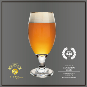 藤栄 ティアドロップビア金巻(436ml) LIBBEY TEARDROP BEER LB501ﾃｲｱﾄﾞﾛﾂﾌﾟﾋﾞｱｷﾝﾏｷ-イメージ3