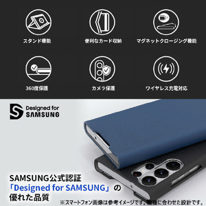 araree Galaxy S24用手帳型ケース ブラック AR26680S24-イメージ4
