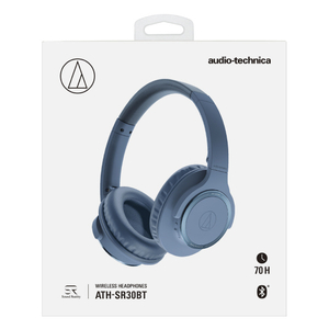 オーディオテクニカ ワイヤレスヘッドフォン ブルー ATH-SR30BT BL-イメージ6