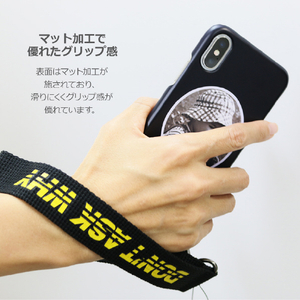 Design Skin iPhone XS/X用ケース HAND STRAP CASE BOREDOM/I hate you DSK14680I58-イメージ5