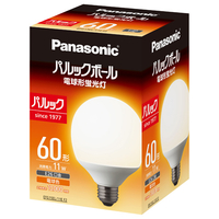 パナソニック 電球形蛍光灯 E26口金 全光束750lm(11W・電球60形タイプ) 電球色相当 パルックボール EFG15EL11EF2