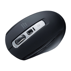 サンワサプライ 静音Bluetooth 5．0 ブルーLEDマウス ブラック MA-BTBL162BK-イメージ1