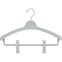 シンコハンガー モノクローゼット トップスハンガークリップバー グレー FC701MR