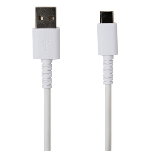 クオリティトラストジャパン USB Type-Cコネクタ やわらかくて切れにくいケーブル(1m) ホワイト QTC-0402WH-イメージ2