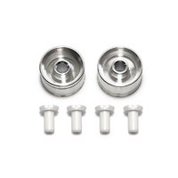 タミヤ HG 小径ナロータイヤ (24mm) 用アルミホイール (リバーシブル2本) T95680ﾅﾛ-ﾀｲﾔﾖｳｱﾙﾐﾎｲ-ﾙ