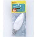 エルパ シャンデリア球 E17口金 40W ホワイト 1個入り G-66H(W)