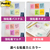 3M ポスト・イット ふせん 強粘着 75x25mm アクアスプラッシュ 90枚×2冊 FCK284B-500SS-AQ-イメージ8
