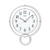 SEIKO 電波掛時計 白塗装光沢仕上げ PH205W-イメージ1