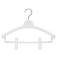 シンコハンガー モノクローゼット トップスハンガークリップバー ホワイト FC702MR