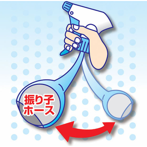 エスコ 500mL スプレーボトル(PET樹脂/ロングノズル) FCJ674L-EA115MH-103-イメージ2