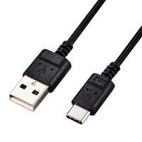 エレコム 極細USB Type-Cケーブル(2．0m) ブラック MPA-ACX20BK2